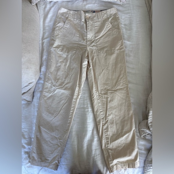 Sundance Cream Casual High Waisted Fall Staple Ankle Pants - Picture 5 of 8